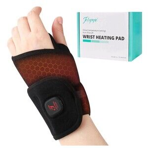 Heated Wrist Wrap Cordless, Wrist Heating Pad for Pain Relief, 3000Mah Rechargea